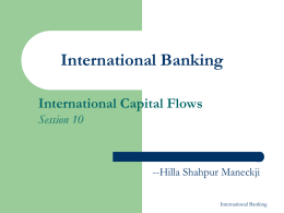 Capital Flows (1)