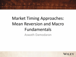 Session 33- Market Timing Indicators II