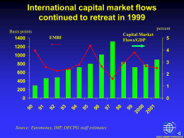 Trends in Capital Flows