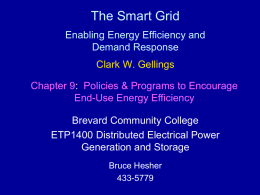 The Smart Grid Enabling Energy Efficiency and Demand Response