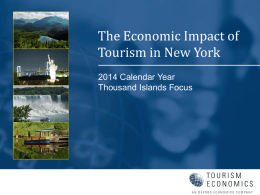 NYS Tourism Impact – Thousand Islands 2014