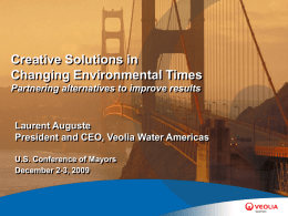 Creative Solutions in Changing Environmental Times