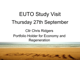 EUTO Study Visit Thursday 27th September