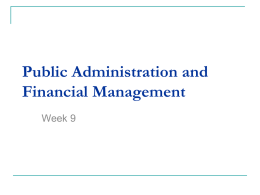 Week 9: Financial Management