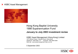No Slide Title - Hong Kong Baptist University