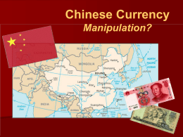 Dan Peck -- Chinese Currency: Manipulation?