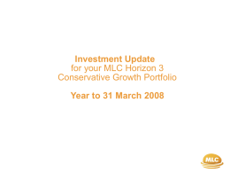 MLC Horizon 3 – Conservative Growth Portfolio