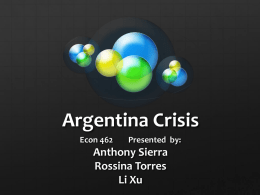 Argentina Crisis