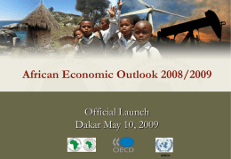 Presentation-Dissemination of the Africa Economic Outlook