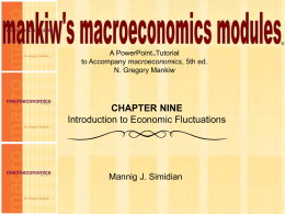 Macro Lecture 9