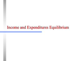 Ch11-- Income and Expenditures Equilibrium