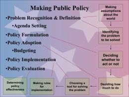 Econ & Regulatory Policy