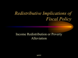 Redistributive Implications of Fiscal Policy
