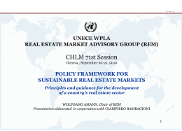 unece wpla real estate market advisory group (rem)