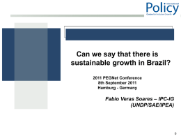 Can we say that there is sustainable growth in Brazil?