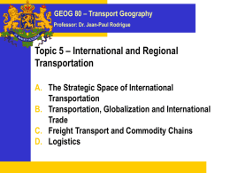 Commodity Chains and Freight Transport