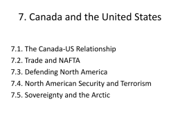 7. Canada and the United States