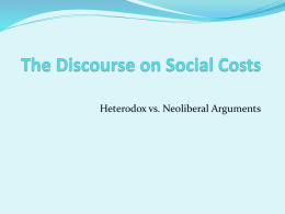 Social Costs - Heterodox Economics Seminars at Wright State