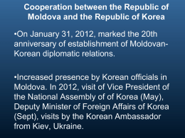 Cooperation between the Republic of Moldova and the Republic of