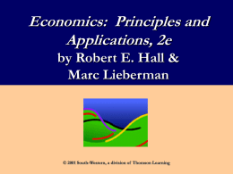 Economics: Principles and Applications, 2e by Robert E. Hall & Marc