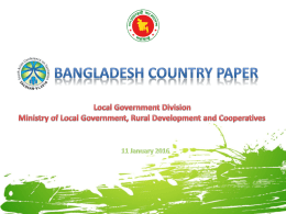Bangladesh Country Paper Presentation - Sacosan-VI