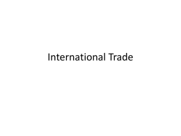 International Trade - Madison County Schools