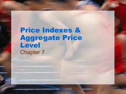 Price Indexes & Aggregate Price Level