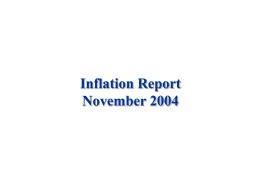 Inflation Report November 2004