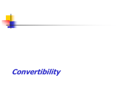 Convertibility