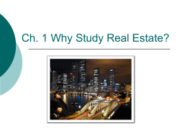 The Market for Real Estate Knowledge