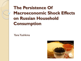 The persistence of macroeconomic shock effects on Russian