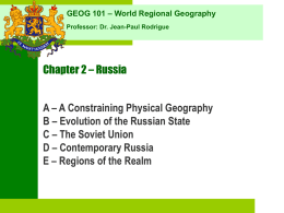 Chapter 2 - Russia