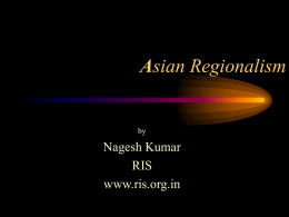 Towards Asian Economic Community: Relevance of India