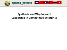 Synthensis and wayforward Leadership - Intranet