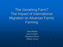 The Vanishing Farm? The Impact of International