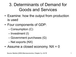 3. Determinants of Demand for Goods and Services