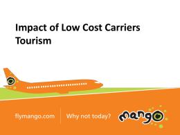 Economic Impact of Low Cost Airlines (Mango)
