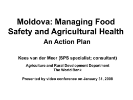 Armenia: Managing Food Safety and Agricultural Health