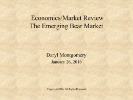 January 2016- Review of the Economy and Markets