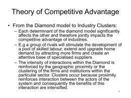 Theory of Competitive Advantage