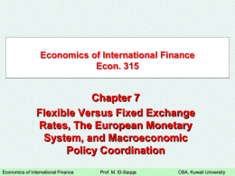 (fixed exchange rate system). - College of Business Administration