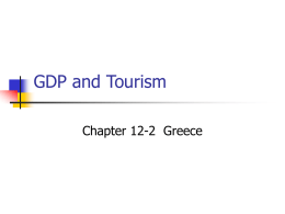 GDP and Tourism