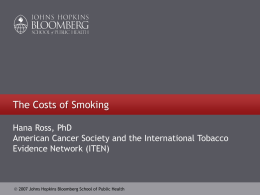 Net health care costs of smoking