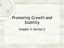 Promoting Growth and Stability - PHS-Econ