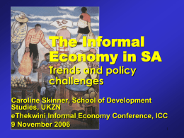 Informal Economy - The South African LED Network