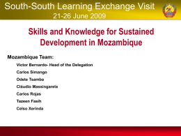 Science and Technology Strategy of Mozambique