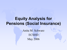 Equity Analysis for Pensions (Social Insurance)
