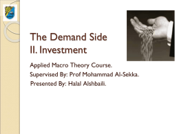Investment Chapter: Application on Kuwait.