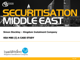 Securitisation Middle East Presentation