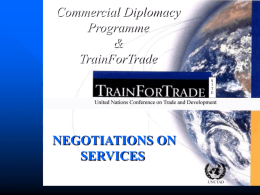 Commercial Diplomacy Programme